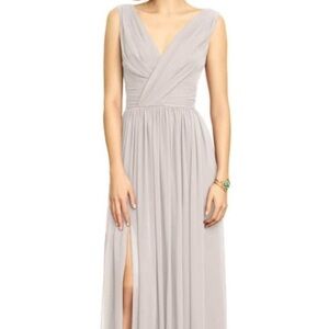 Dessy Collection Oyster Grey Size 18 Formal Dress